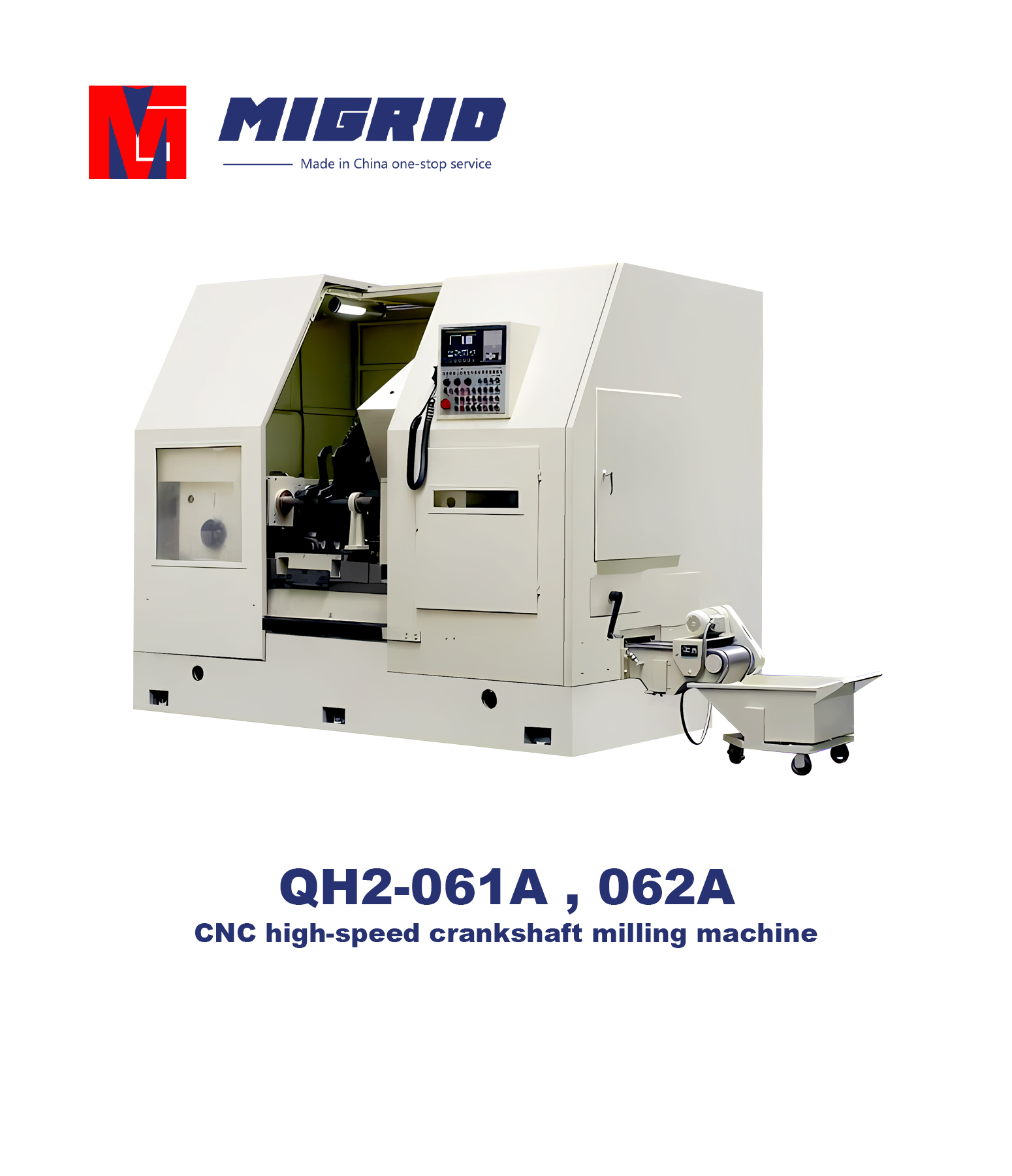 QH2-061A , 062A--CNC high-speed crankshaft milling machine