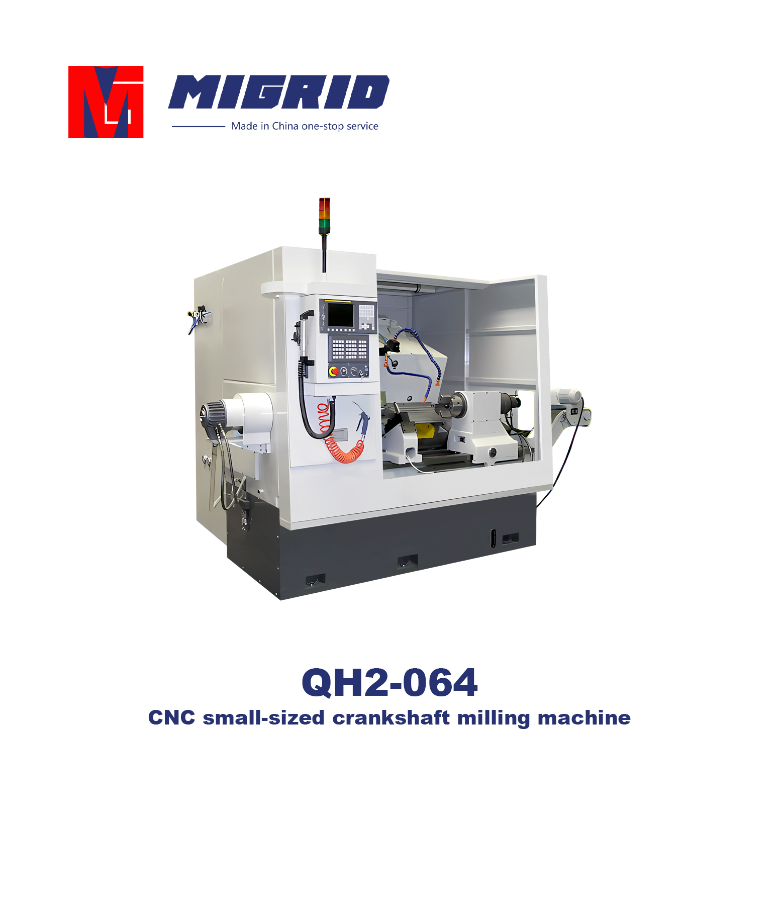 QH2-064--CNC small-sized crankshaft milling machine