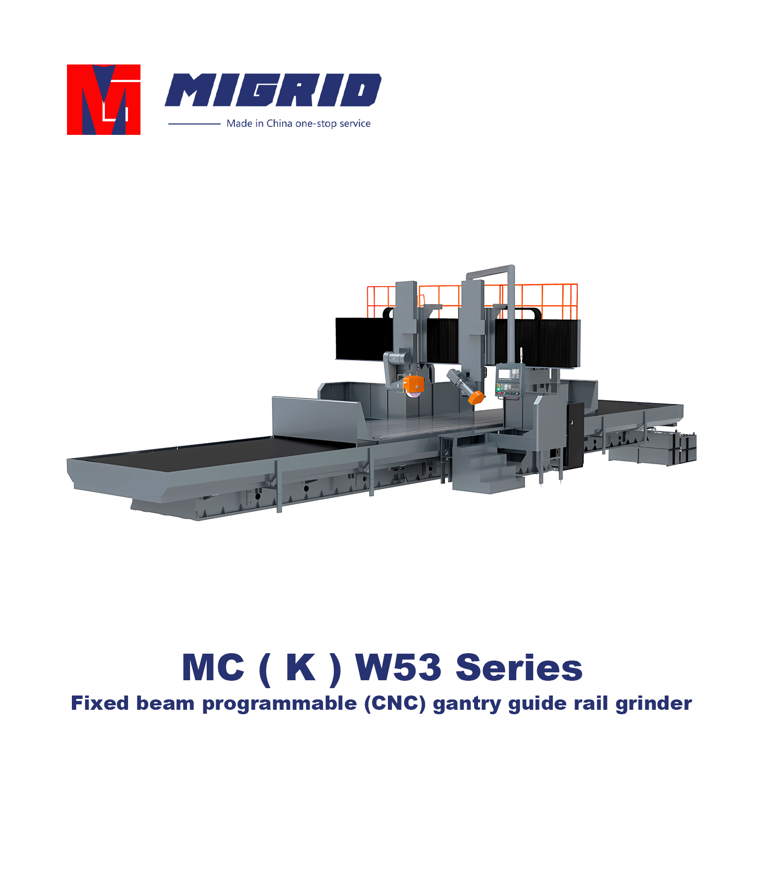 MC ( K ) W53 Series--Fixed beam programmable (CNC) gantry guide rail grinder