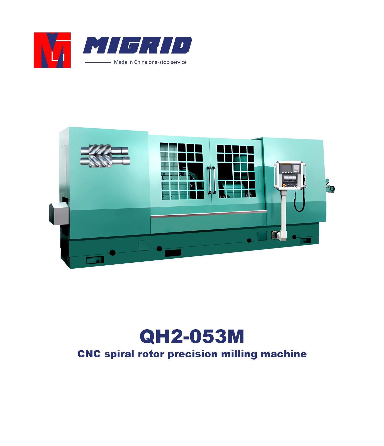 QH2-053M--CNC spiral rotor precision milling machine
