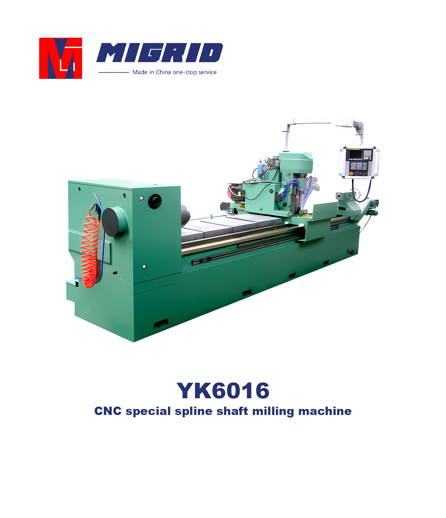 YK6016--CNC special spline shaft milling machine