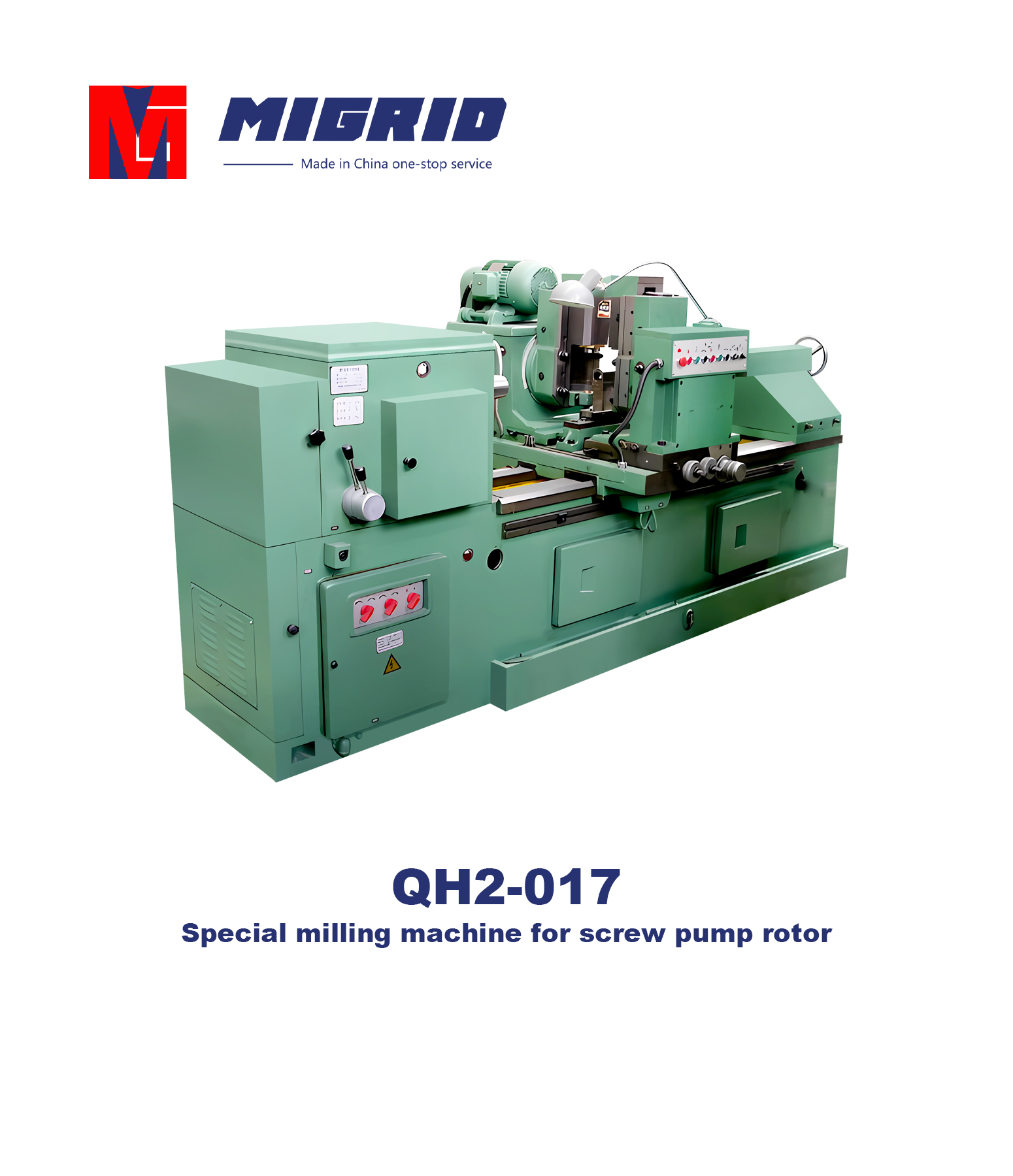 QH2-017--Special milling machine for screw pump rotor