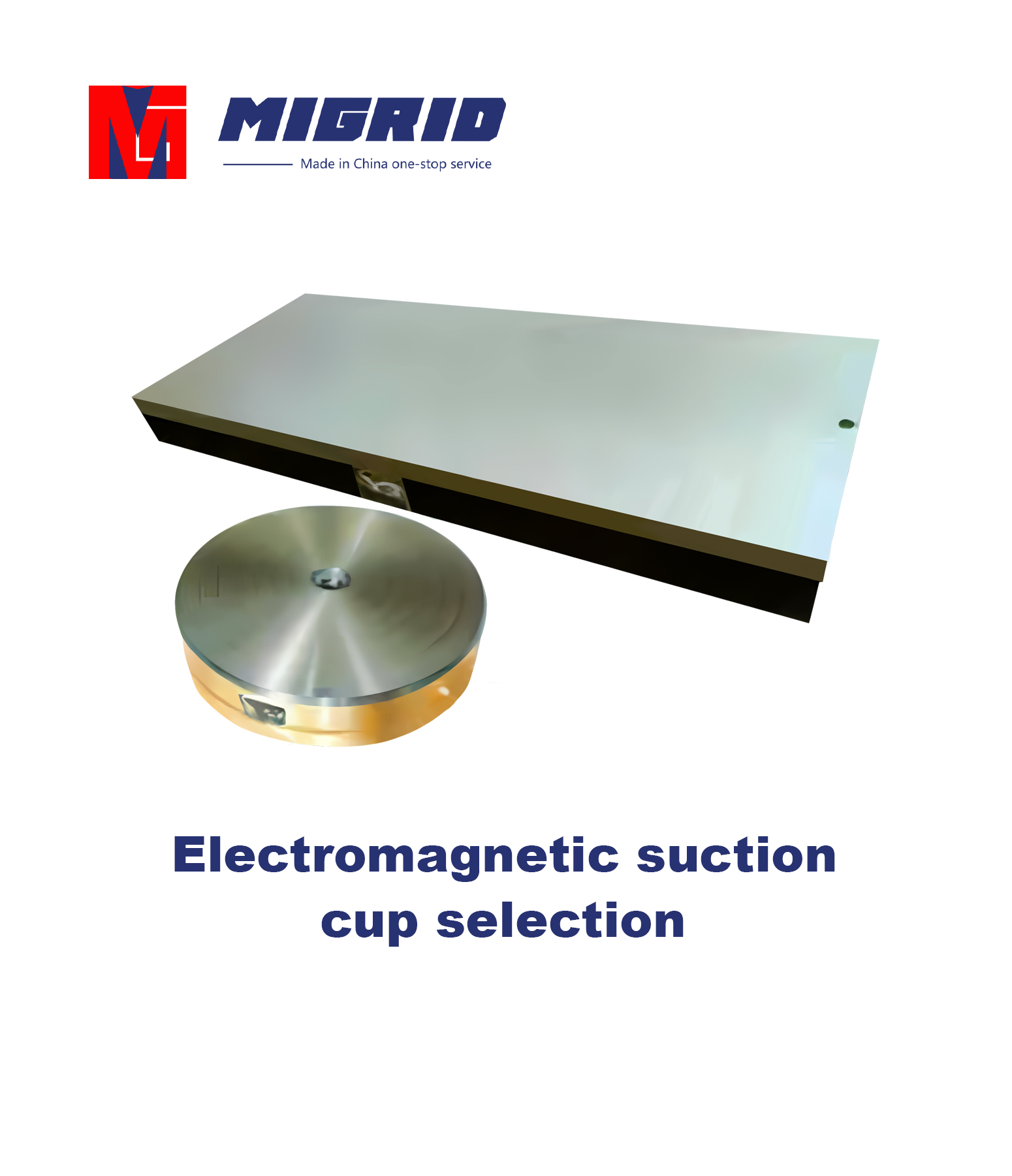 Electromagnetic suction cup selection