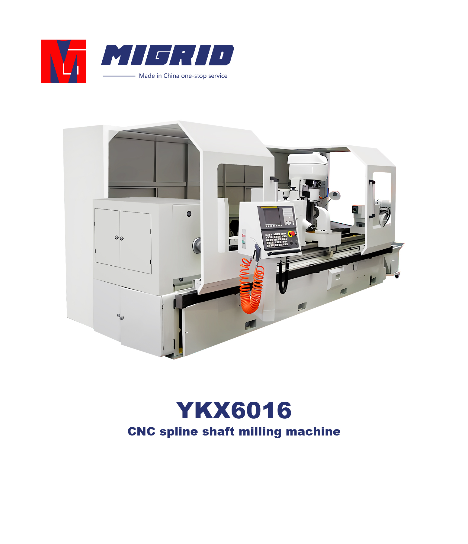 YKX6016--CNC spline shaft milling machine