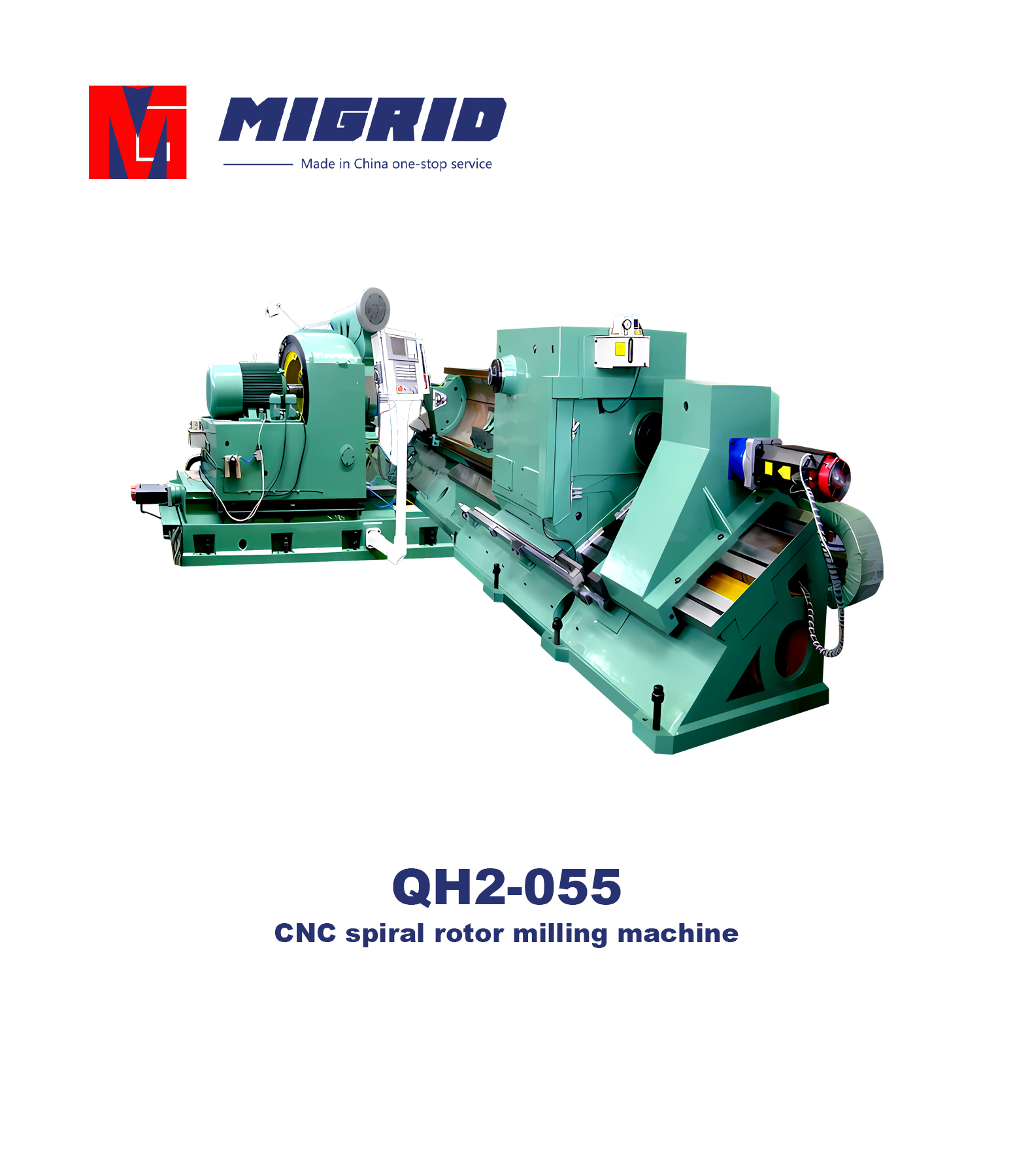 QH2-055--CNC spiral rotor milling machine