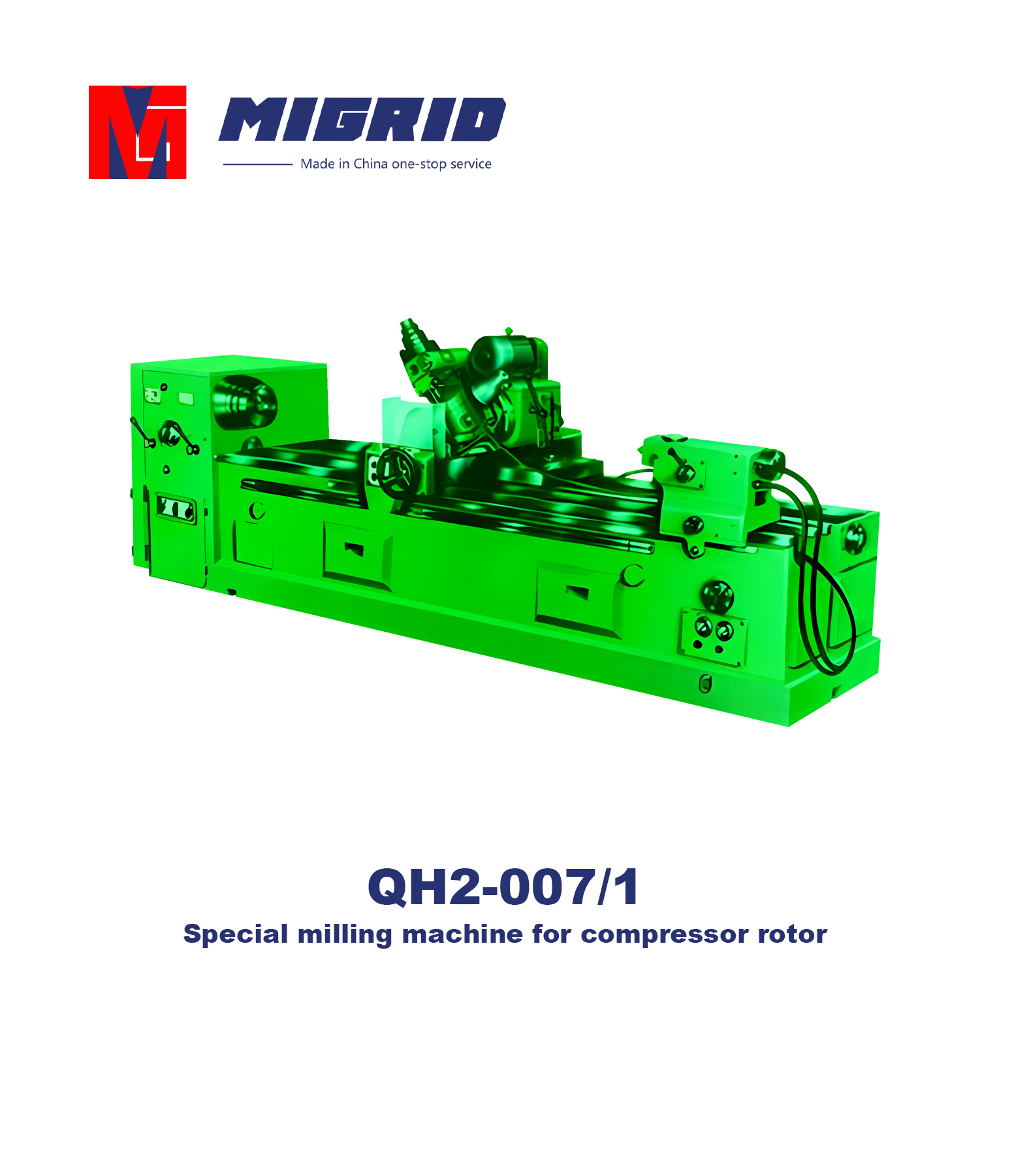 QH2-007/1--Special milling machine for compressor rotor