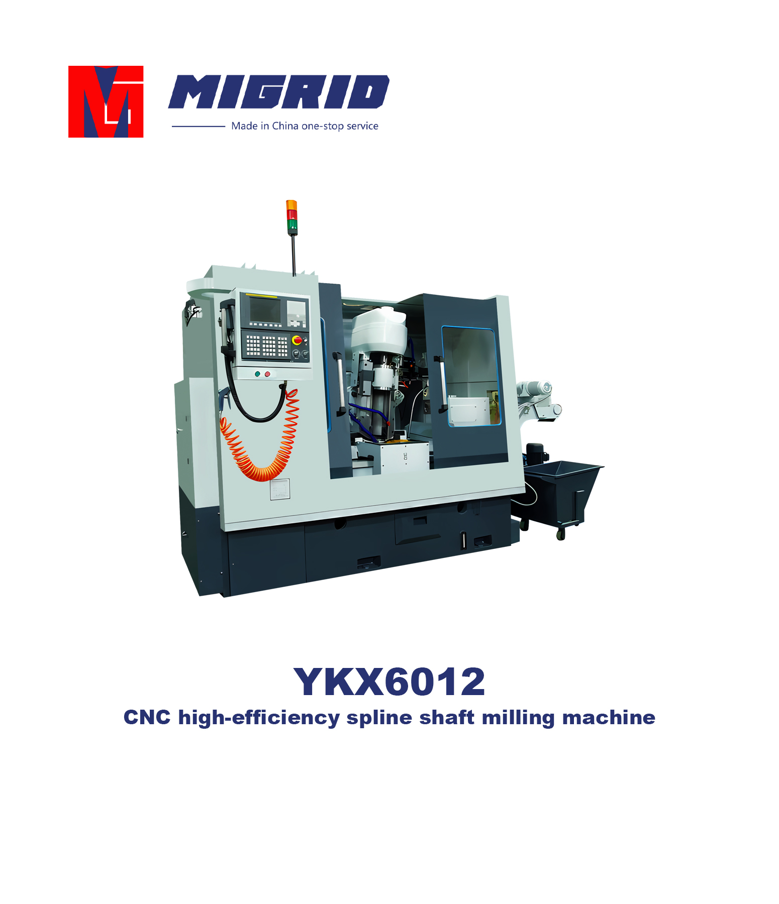 YKX6012--CNC high-efficiency spline shaft milling machine