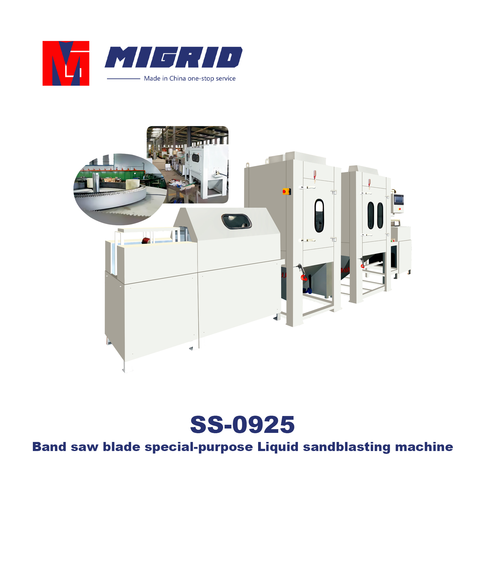 SS-0925--Band saw blade special-purpose Liquid sandblasting machine