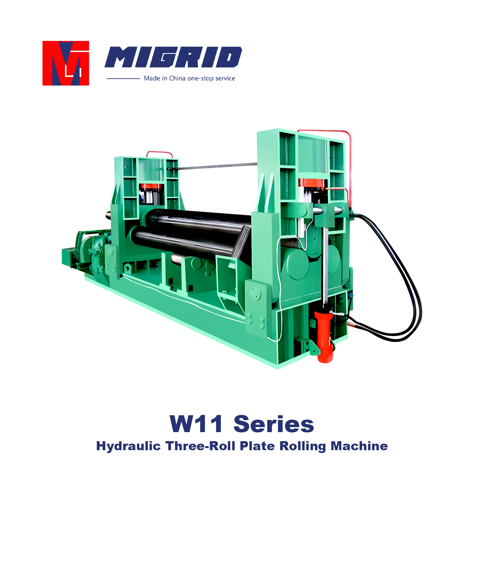 W11 Series--Hydraulic Three-Roll Plate Rolling Machine