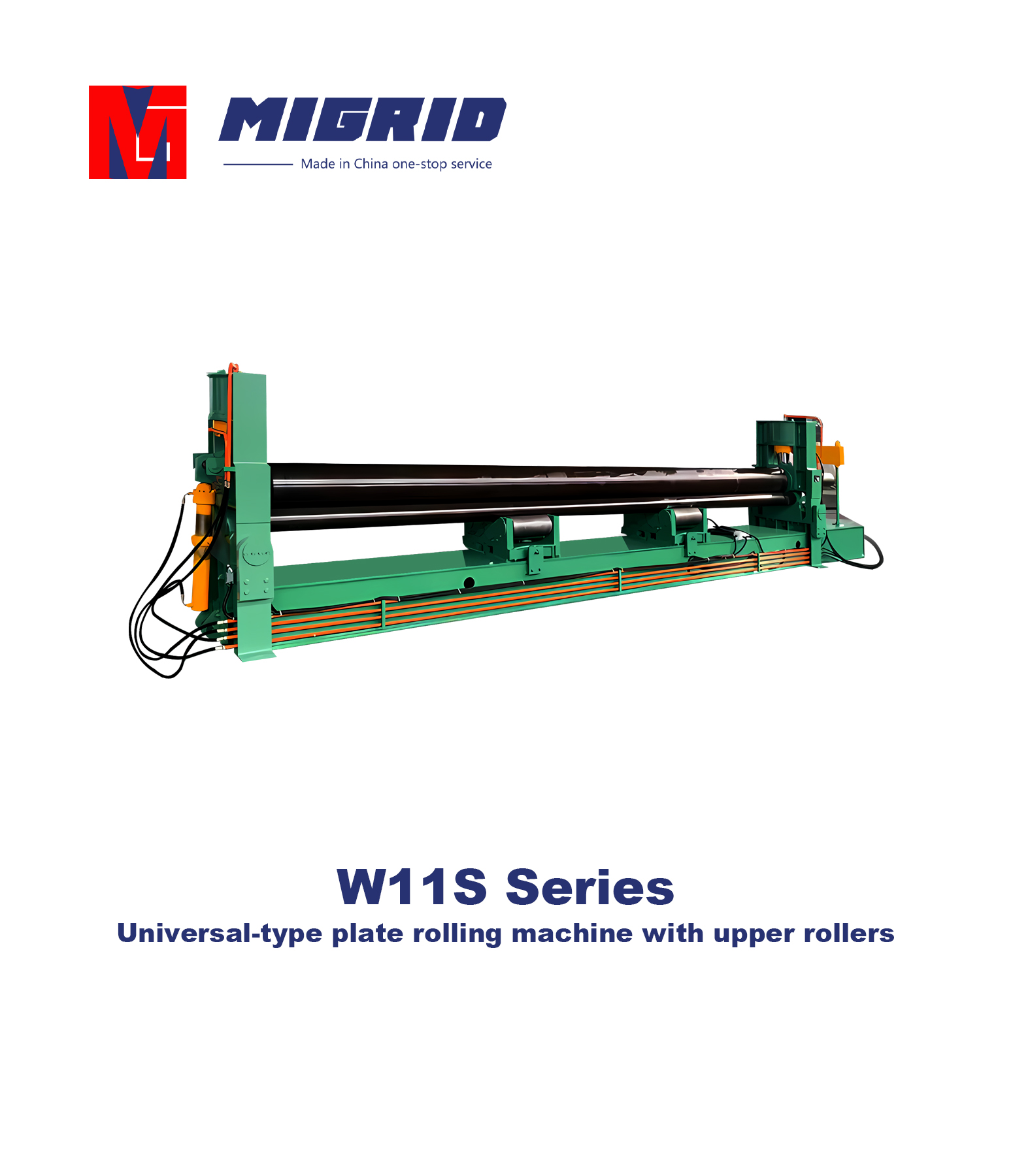 W11S Series--Universal-type plate rolling machine with upper rollers