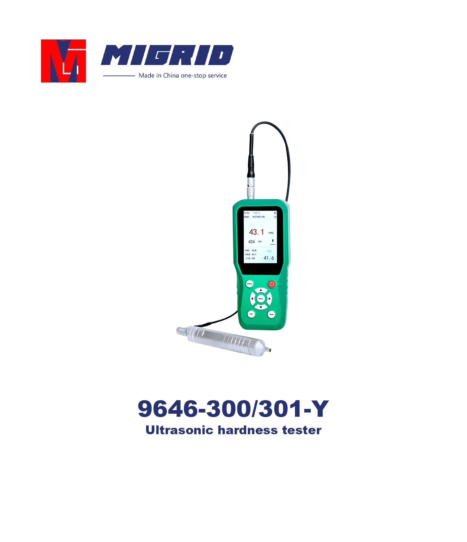 9646-300/301-Y--Ultrasonic hardness tester