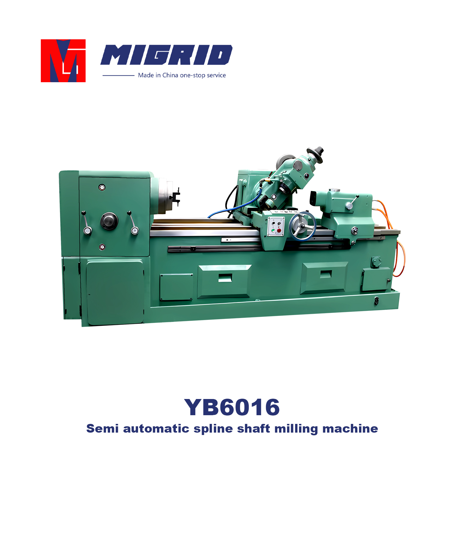YB6016--Semi automatic spline shaft milling machine