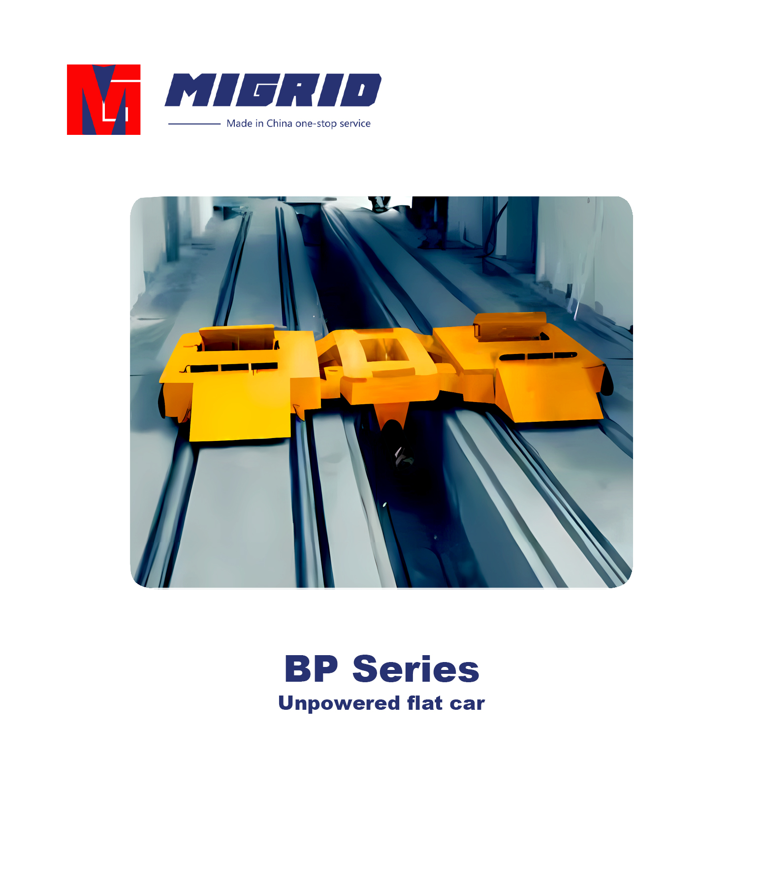BP Series--Unpowered flat car